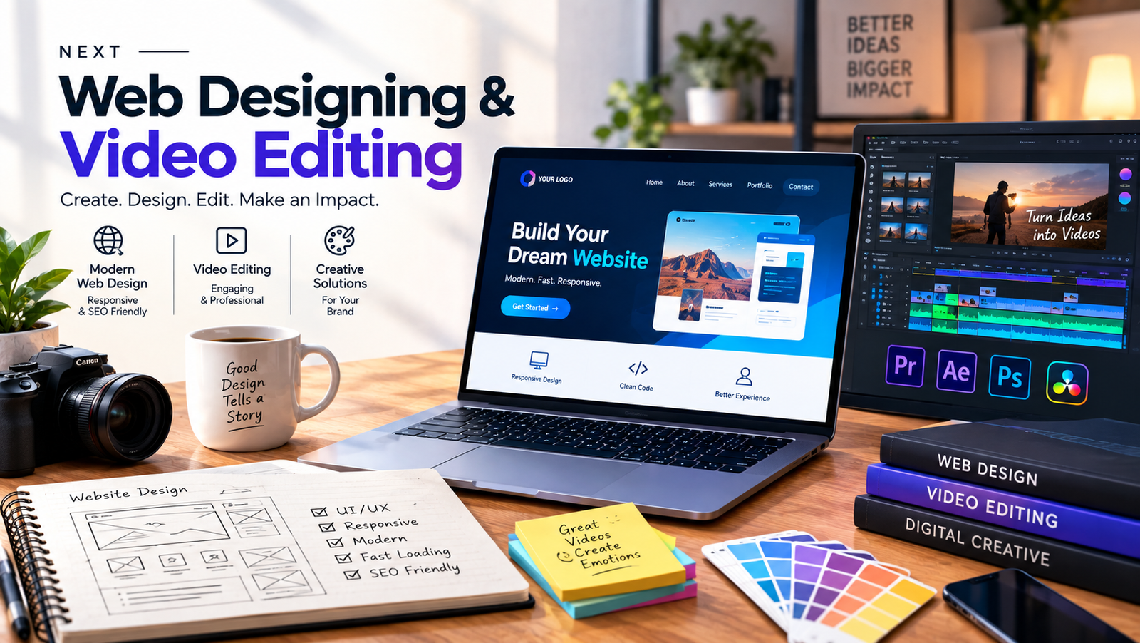 Web Designing&Video Editing